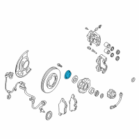 OEM Nissan Seal Grease Front Hub Diagram - 40232-8B500