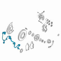 OEM Nissan Xterra Sensor Assembly-Anti SKID, Front Diagram - 47910-7Z700