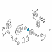 OEM 1998 Nissan Frontier Bearing Assy-Front Wheel Diagram - 40210-50W00