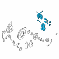 OEM Nissan Xterra CALIPER Assembly-Front RH, W/O Pads Or SHIMS Diagram - 41001-EK00A