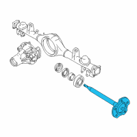 OEM 1999 Chevrolet Tracker Rear Axle Drive Shaft (Rh) Diagram - 91175176