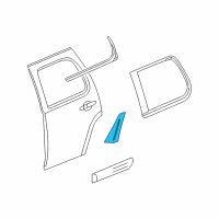 OEM 2013 GMC Yukon Molding Asm-Body Side Lower Front *Service Primer Diagram - 25827063