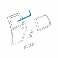 OEM 2013 Chevrolet Tahoe Belt Weatherstrip Diagram - 22774084