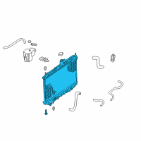 OEM 2000 Nissan Altima Radiator Assy Diagram - 21410-0Z800
