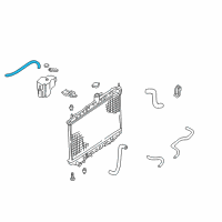 OEM 2000 Nissan Altima Hose Reserve Tank Diagram - 21741-0E000