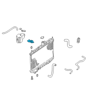 OEM Nissan Altima Bracket-Radiator Mounting, Upper Diagram - 21543-2B000