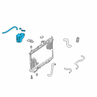 OEM 2001 Nissan Altima Tank Assy-Reserve Diagram - 21710-2B000