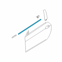 OEM 2013 BMW 650i Gran Coupe Channel Cover, Exterior, Door, Front Left Diagram - 51-33-7-275-291