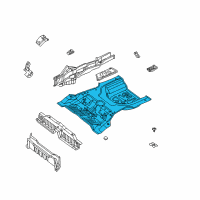OEM Kia Optima Panel-Rear Floor Diagram - 655113C100