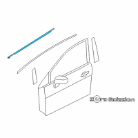 OEM Nissan Leaf Moulding Assy-Front Door Outside, RH Diagram - 80820-5SH0A