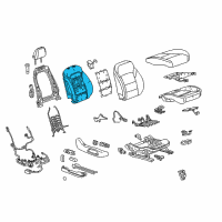 OEM 2018 Buick Enclave Seat Back Heater Diagram - 85117433