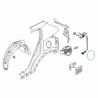 OEM Kia Catch & Cable Assembly-F Diagram - 81590D9500