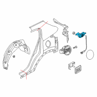 OEM 2017 Kia Sportage Lock Assembly-Fuel FILLE Diagram - 81550D7000