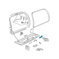 OEM 2003 Chevrolet Blazer Actuator Diagram - 15139675