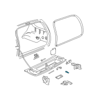 OEM Oldsmobile Achieva Jamb Switch Diagram - 22601896