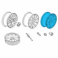 OEM Ford Wheel, Alloy Diagram - HR3Z-1007-G