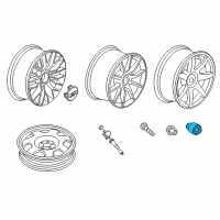 OEM 2021 Ford Transit Connect Wheel Lock Kit Diagram - ACPZ-1A043-D