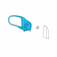 OEM 2017 Jeep Patriot Outside Rear-View Mirror Left Diagram - 68282459AB