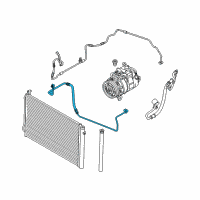 OEM 2006 BMW 325xi Pressure Hose, Compressor-Condenser Diagram - 64-53-6-927-845