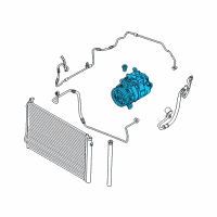 OEM BMW 328i xDrive Air Conditioning Compressor Without Magnetic Coupling Diagram - 64-52-9-122-618