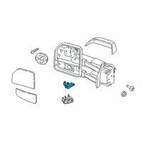 OEM 2018 Ford F-350 Super Duty Ambient Temperature Sensor Diagram - HC3Z-12A647-A