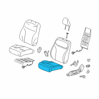 OEM 2015 Honda Civic Pad, L. FR. Seat Cushion Diagram - 81537-TR6-C71