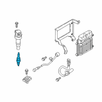 OEM Hyundai Kona Spark Plug Diagram - 18871110755