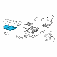 OEM 2011 Cadillac SRX Seat Cushion Pad Diagram - 25959566