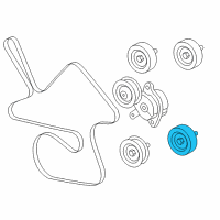 OEM 2009 Chevrolet Impala Idler Pulley Diagram - 12597468