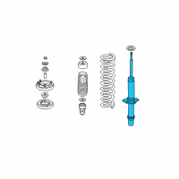 OEM 2002 Acura TL Shock Absorber Unit, Right Front Diagram - 51605-S0K-A52