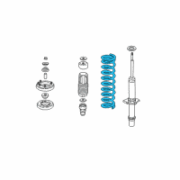 OEM 1999 Acura TL Spring, Front (Showa) Diagram - 51401-S0K-A02