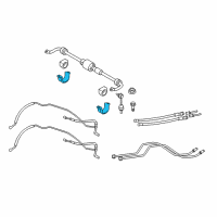 OEM 2007 BMW M6 Right Stabilizer Bar Bracket Diagram - 37-12-6-760-734