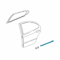 OEM 2004 Chrysler Concorde Molding-Rear Door Diagram - 5018315AA