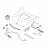 OEM 2014 BMW i8 Seal, Engine Bonnet, Front Diagram - 51-11-7-383-177