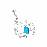 OEM 2014 Toyota Tacoma ECM Diagram - 89661-04G61