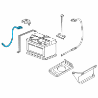 OEM BMW 323is Negative Battery Cable Diagram - 12-42-1-732-227
