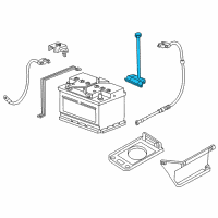 OEM BMW Z3 Battery Hold Down Diagram - 61-21-8-407-307