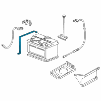 OEM 1999 BMW Z3 Battery Holder Diagram - 61-21-8-400-747