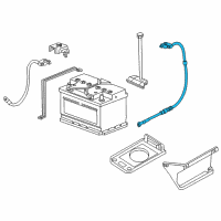 OEM 1999 BMW Z3 Plus Pole Battery Cable Diagram - 61-10-6-910-058