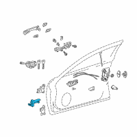 OEM 2017 Lexus IS350 Check Assy, Front Door Diagram - 68620-53060