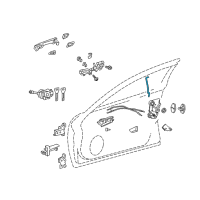 OEM 2017 Lexus IS300 Rod, Front Door Lock Open Diagram - 69311-53060