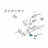 OEM Hyundai Santa Fe Drink Holder Diagram - 84680-0W002-HZ