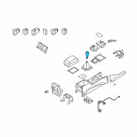 OEM 2012 Hyundai Santa Fe Knob Assembly-Gear Shift Lever Diagram - 46720-2B600-HZ