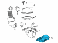 OEM 2019 Toyota Mirai Air Inlet Diagram - 17751-77040