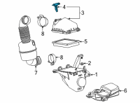 OEM 2017 Toyota Mirai Air Mass Sensor Diagram - 22204-30020