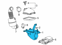 OEM 2017 Toyota Mirai Air Cleaner Body Diagram - 17701-77180