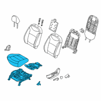 OEM Kia Soul EV Cushion Assembly-Front Seat Diagram - 88100E4060ASL