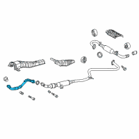 OEM 2015 Scion tC Front Pipe Diagram - 17410-36160