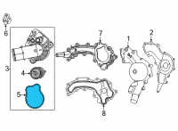 OEM 2021 Jeep Grand Cherokee L Seal-THERMOSTAT Diagram - 68538186AA