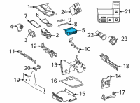 OEM 2021 Toyota Sienna Holder Diagram - 55620-08070-E0